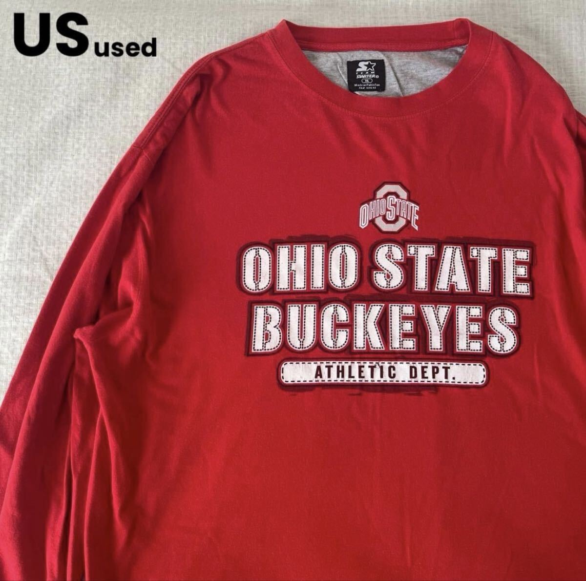 STARTER Ohio State Buckeyes ロンT 長袖Tシャツ拍卖