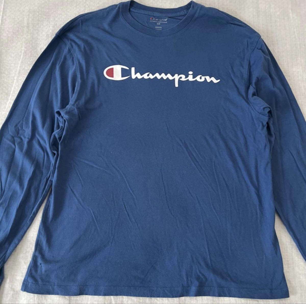 Champion チャンピオン フロント ロゴ 長袖カットソー ロンT拍卖