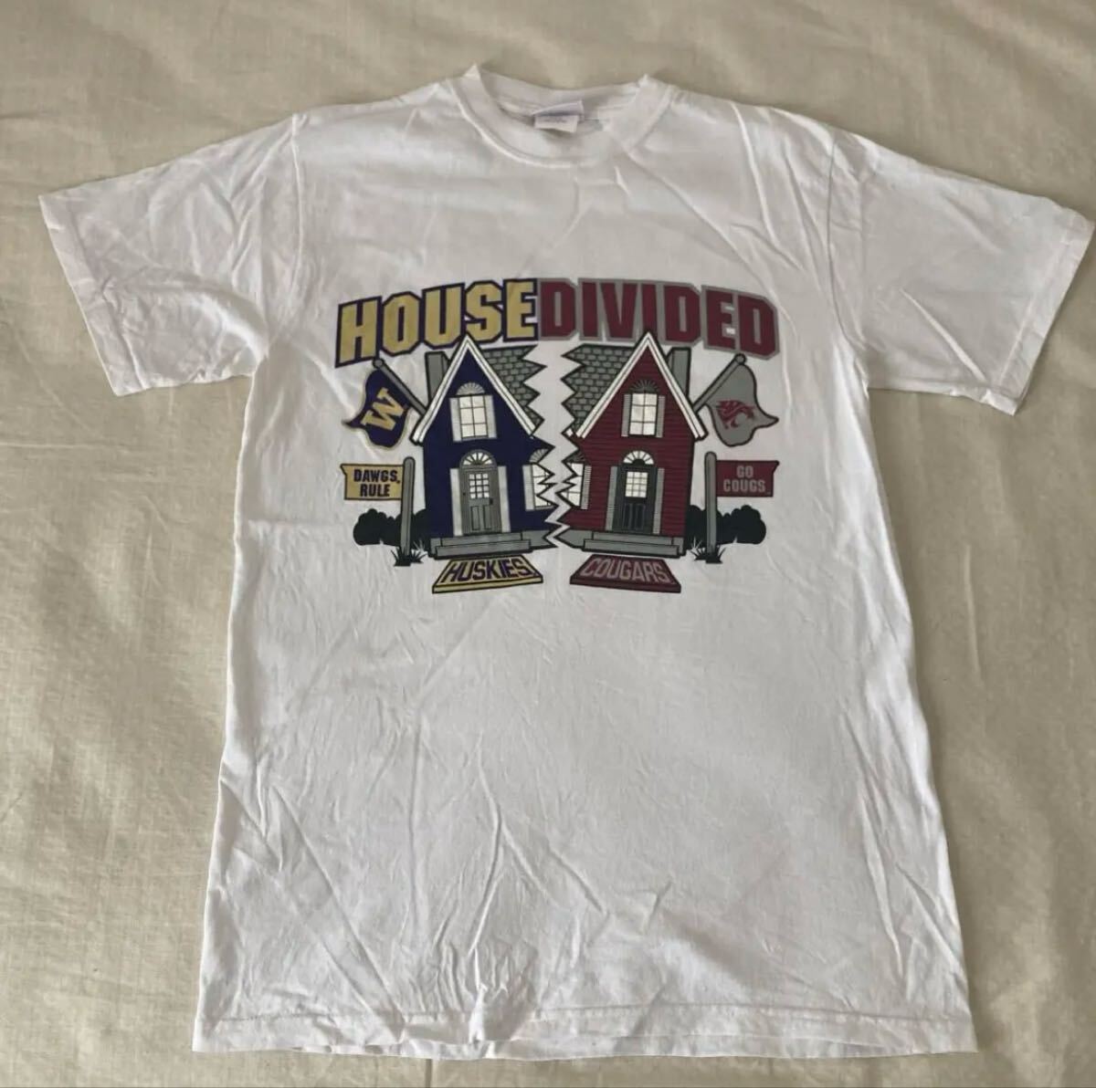 US古着 Champion チャンピオン House Divided フットボール Tシャツ拍卖