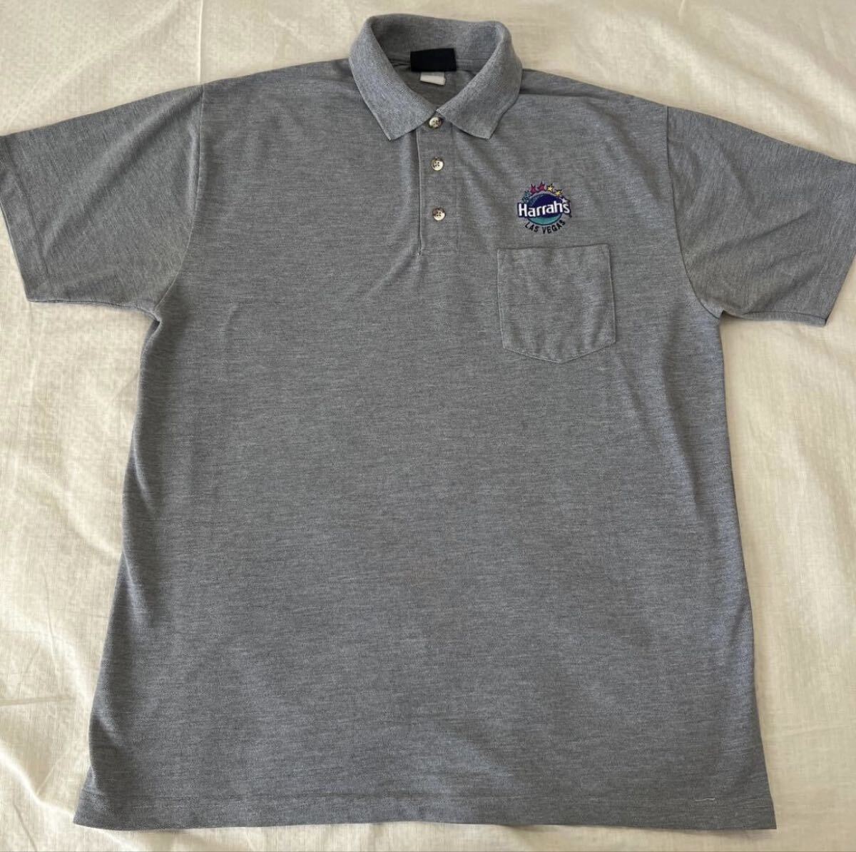 US古着 Harrah's Las Vegas ハラーズ ホテル ポロシャツ 刺繍拍卖
