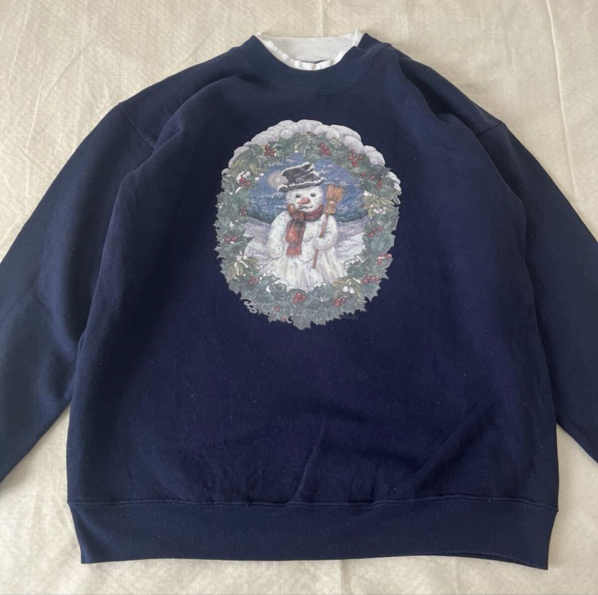 USA製 90s vintage WON'S WEAR スノーマン スウェット ビンテージ トレーナー拍卖