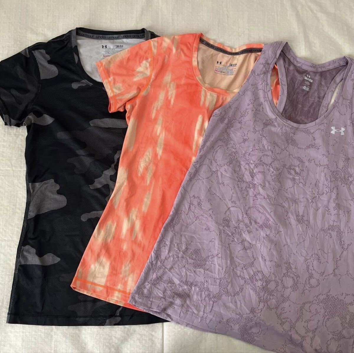Under Armour 迷彩 柄 Tシャツ タンクトップ 3点セット アンダーアーマー トレーニングウエア拍卖