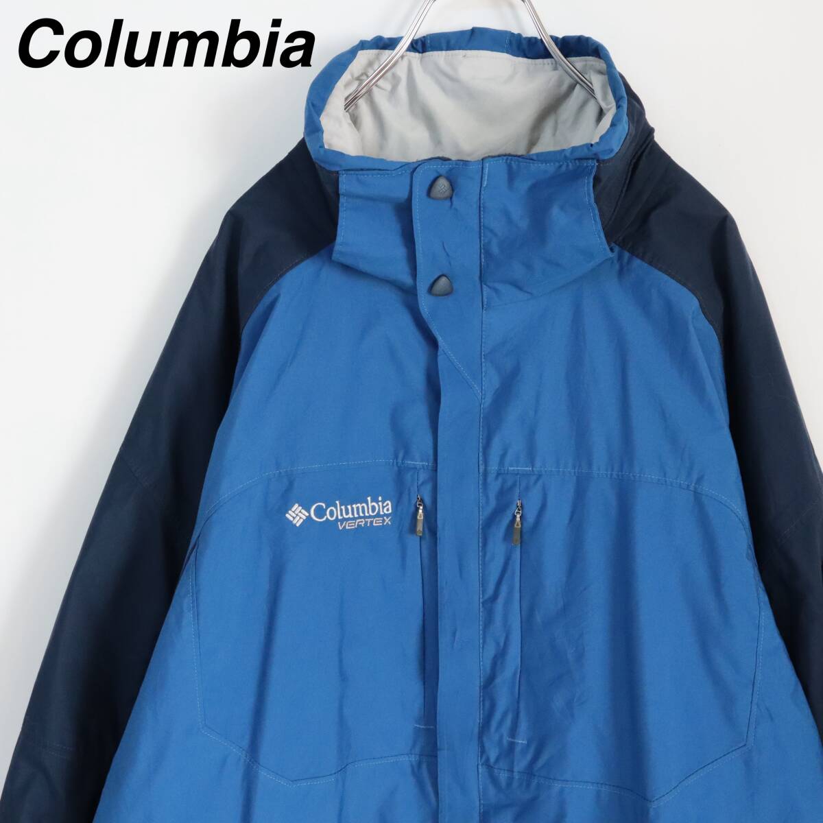 【大人気】コロンビア マウンテンジャケット 刺繍ロゴ バーテックス L テック系拍卖
