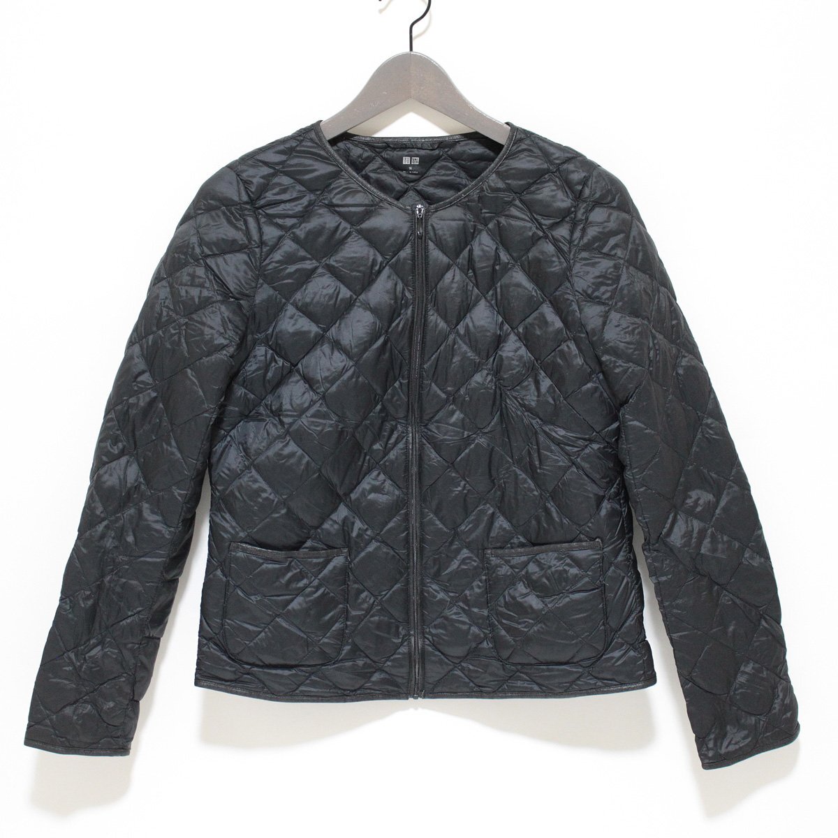 UNIQLO ユニクロ ひし形キルティング ノーカラー ウルトラライト 軽量 ダウンジャケット拍卖