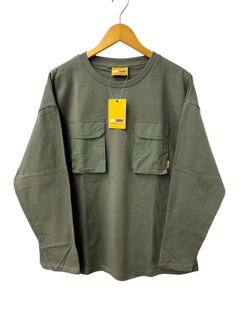 ■タグ付き未使用品■GRIP SWANY GEAR POCKET WIDE L/S TEE サイズXL■オリーブ グリップスワニー ギアポケット 長袖 Tシャツ ロンT 美品拍卖