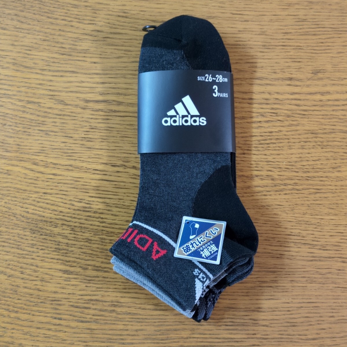 W☆新品☆アディダス☆ソックス 3PAIRS☆26cm~28cm☆No.2拍卖
