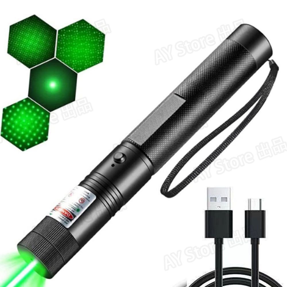 レーザー レーザーライト 303 レーザー懐中電灯 長距離 USB充電 大出力 懐中電灯 軽量コンパクト カラスを追い払う 登山 アウトドアbhw0053拍卖