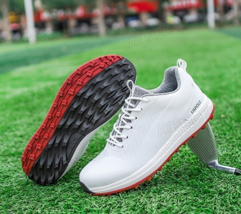 新入荷 ◆ゴルフシューズメンズスパイク強いグリップ 運動靴 新品スポーツシューズ 軽量 フィット感 弾力性 防水防滑耐磨 bhw0093.1拍卖