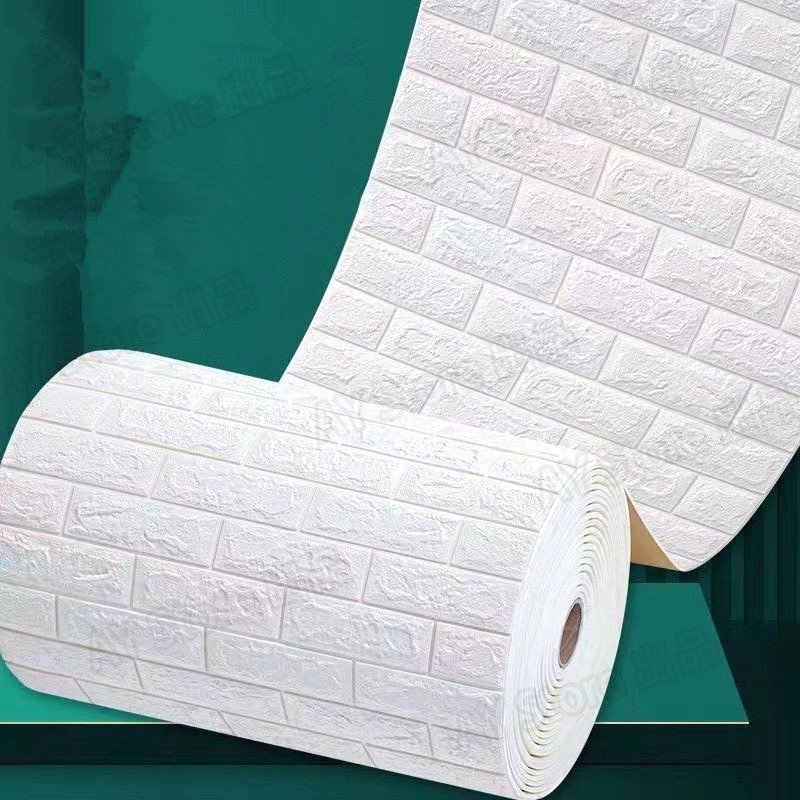 新品壁紙レンガ防水ウォールステッカー3Dクッション防音防湿無毒無地 20mセット 3D壁紙 自己接着 防水および防湿 シールタイプ bhw0024拍卖