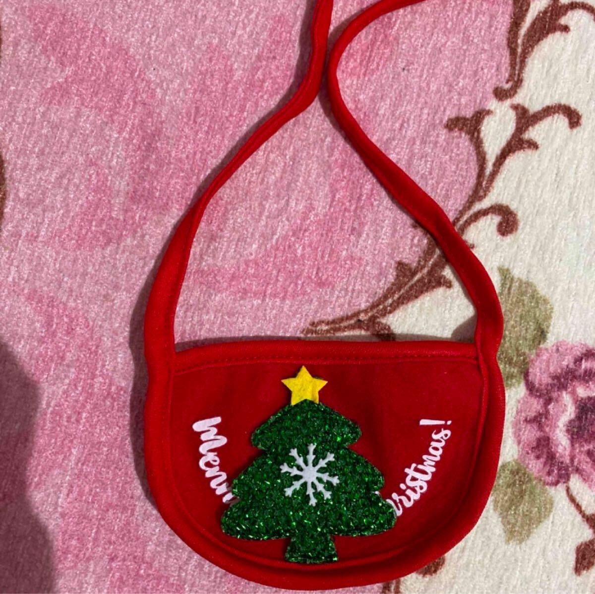 ■撮影5分使用■ 新品同様 クリスマス犬 サンタ サンタクロース 小型犬 赤色 Xmas 赤色 可愛いmini発送拍卖