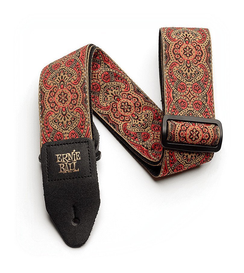 ★ERNIE BALL 4162 Crimson Paisley ジャカード織 ギターストラップ★新品送料込/メール便拍卖