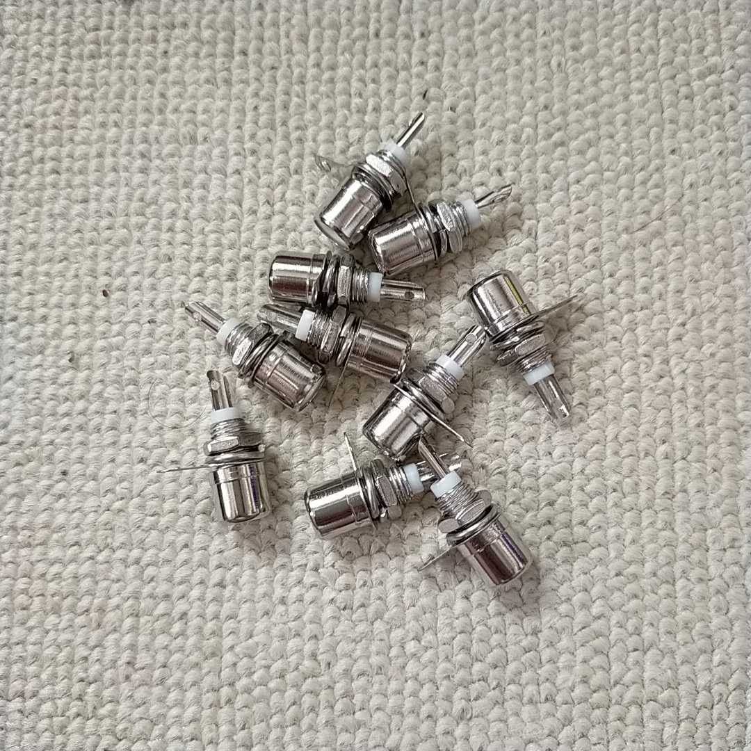 パネル RCAジャック端子 10個セット 白色拍卖