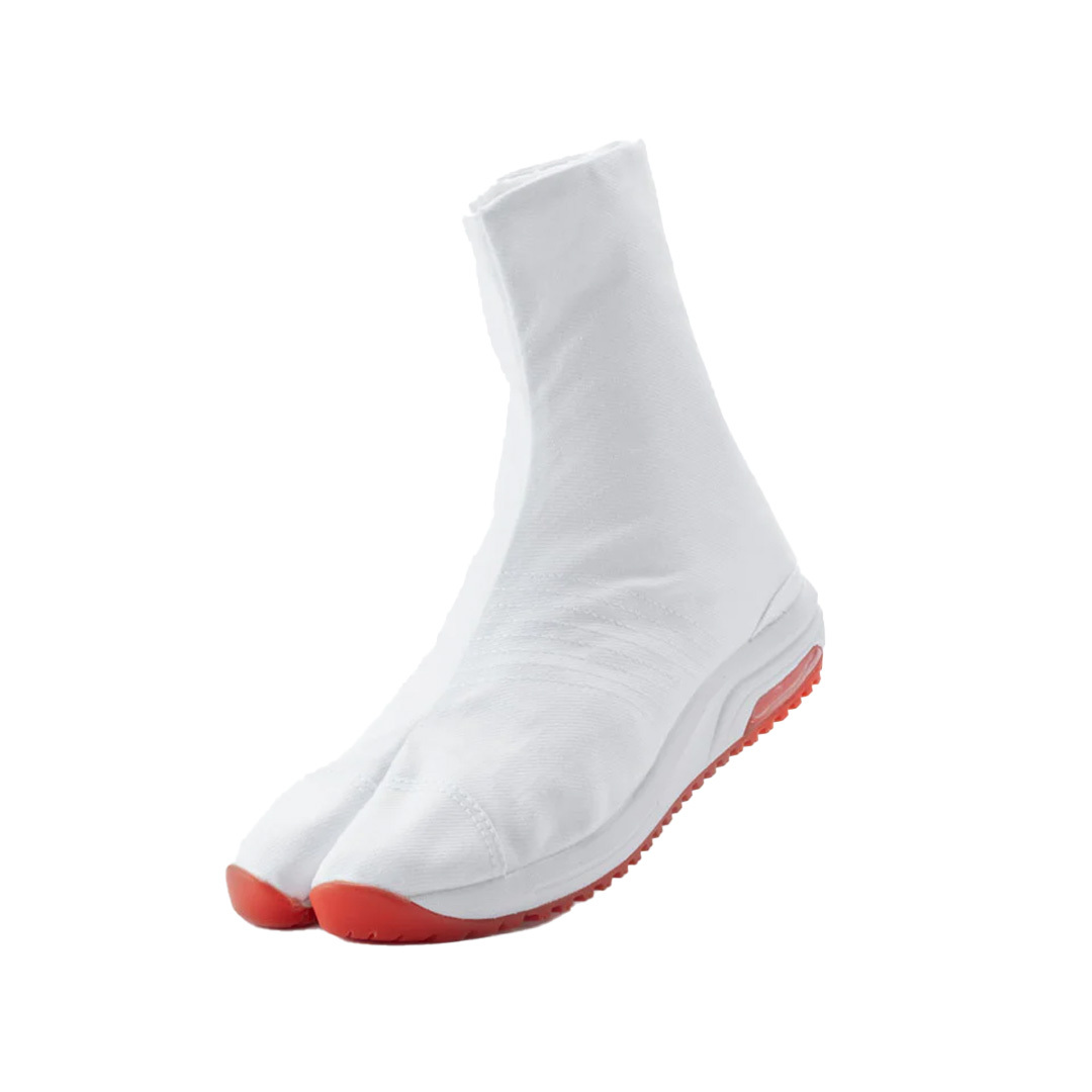 足袋型 シューズ 履き口マジックテープ (ホワイト/26.5cm) マジックエアージョグ6 登山用シューズ 祭り足袋 作業靴 疲れにくい 滑りにくい拍卖