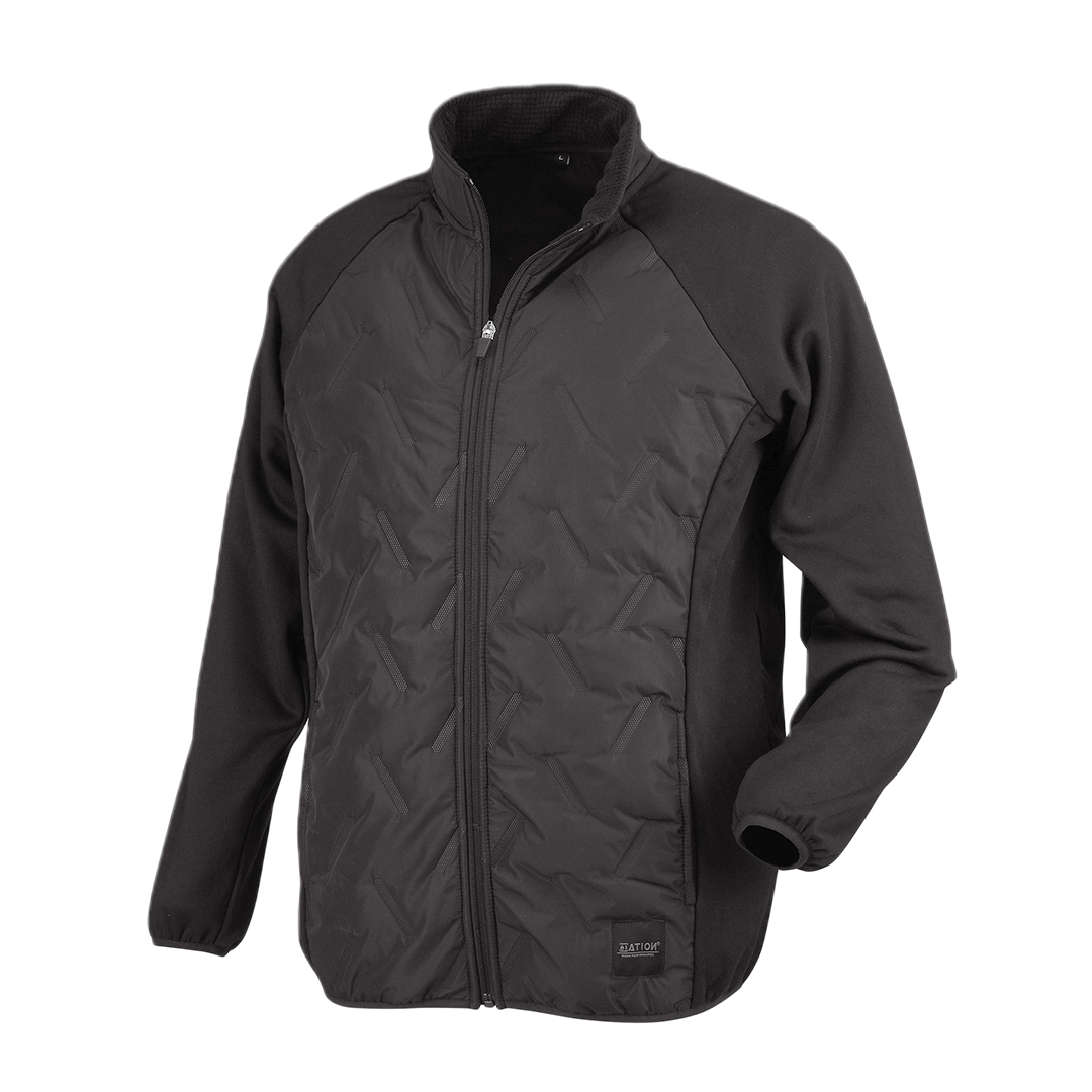 高周波 キルトジャケット (ブラック/M) インナージャケット キルティング 中綿 動きやすい ストレッチ アウター拍卖