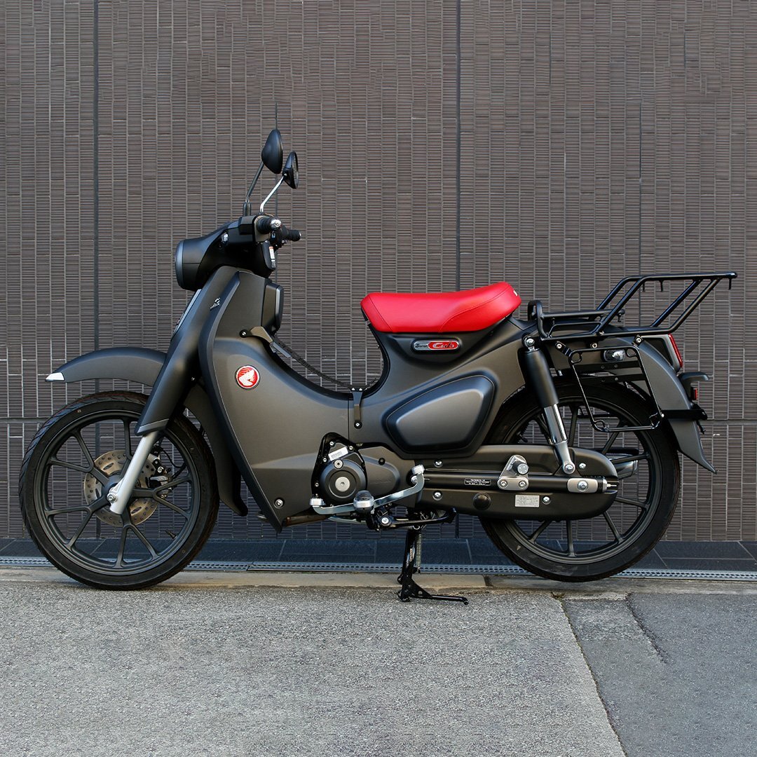 スーパーカブ C125 サイドステー (ブラック) サイドバッグステー TWR製 サイドバックサポート C125カスタム ブラック拍卖