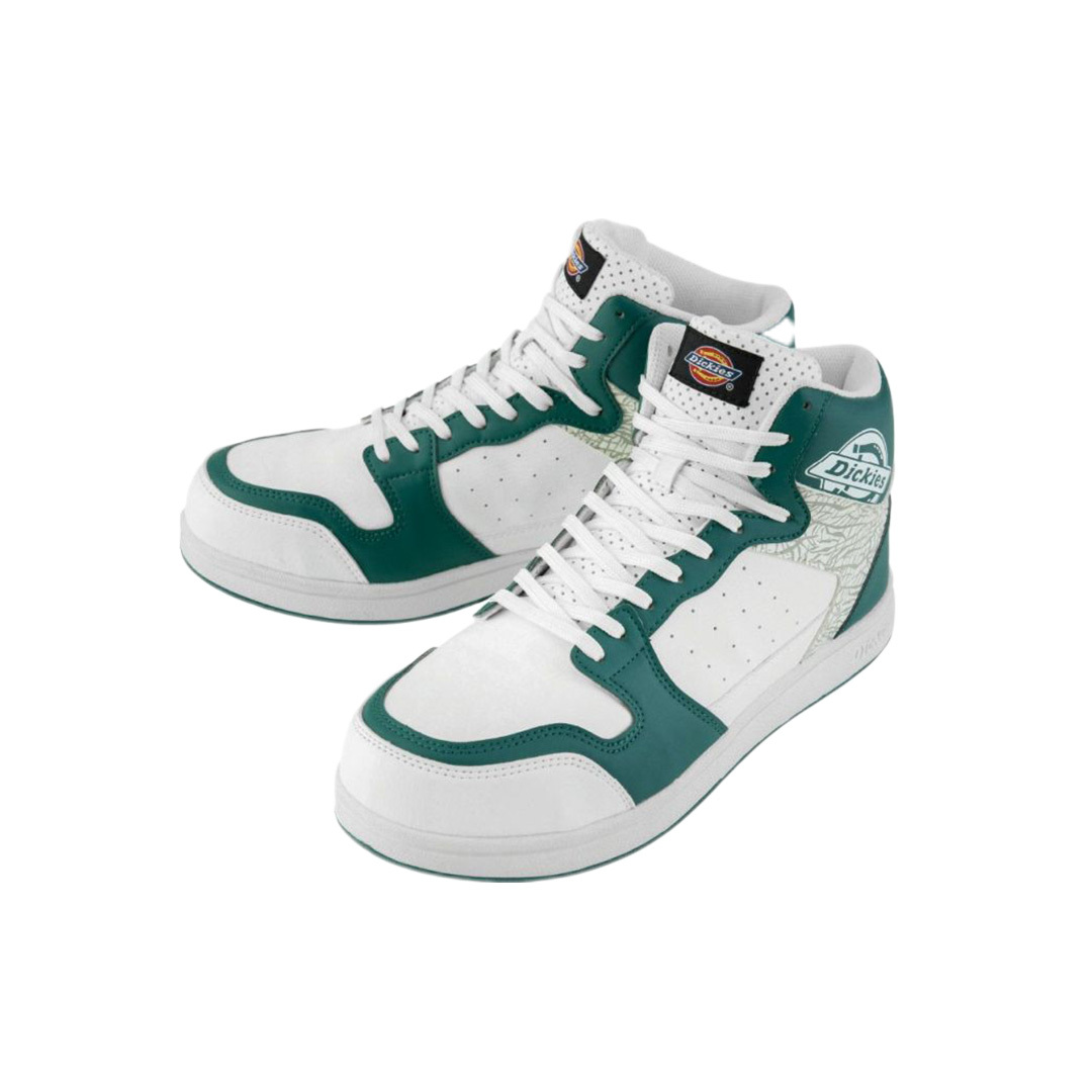Dickies ミドルカットセーフティーシューズ ( グリーン/25.0cm ) ディッキーズ 安全靴 鋼鉄先芯 バイク ツーリング拍卖