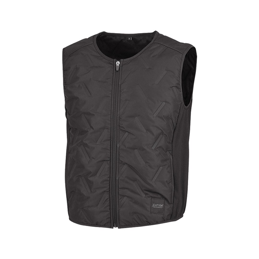 作業用ベ スト インナーベスト ベスト (ブラック/L) アウター ダ ウン キルトベスト ツーリング バイクウェア 作業着 上着 中綿 中綿ベスト拍卖