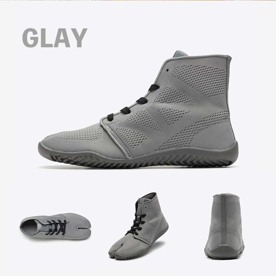 3~4日以内発送 ランニングシューズ ( グレー 23.5cm ) 足袋シューズ 足袋スニーカー スニーカー メンズ レディース 疲れにくい 外反母趾 靴拍卖