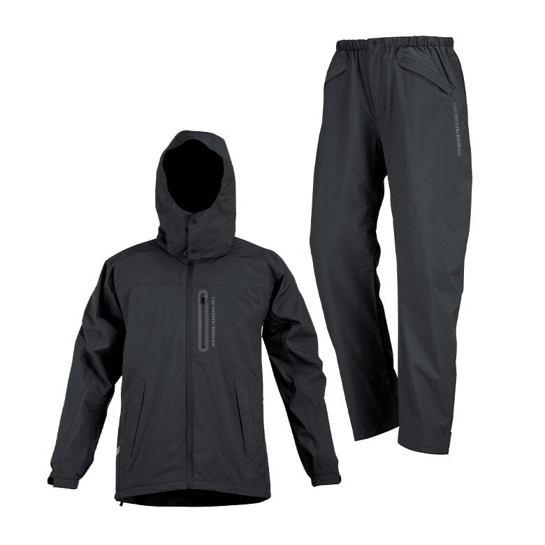 防寒レイン 上下セット(ブラック L) ウインドブレーカー キャンプ フィッシング アウトドア レインウェア 防寒ズボン 防水拍卖