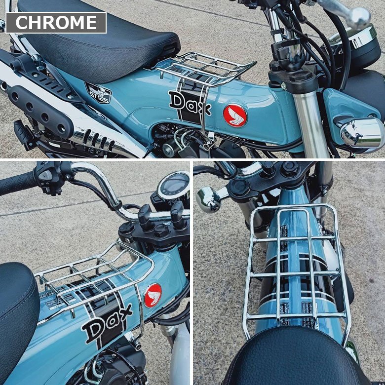 DAX ST125 センターキャリア TWR製 HONDA 2022年以降モデル ベトナムキャリア (クロム) B0287 ダックス パーツ カスタム拍卖