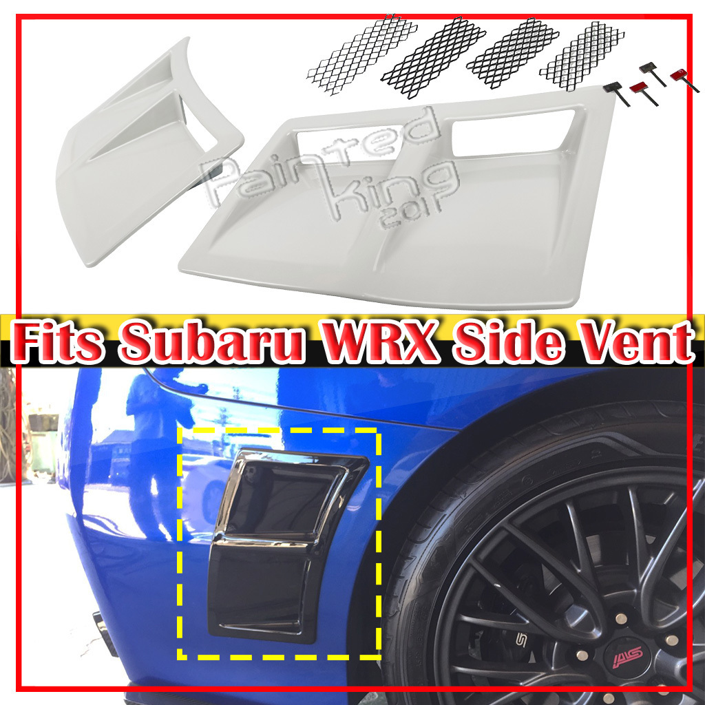 【何色でも塗装可能】スバル WRX STI S4 VA系 セダン 塗装費込 リア エアロ サイド エア ダクトカバー 左右セット 2015-2021拍卖