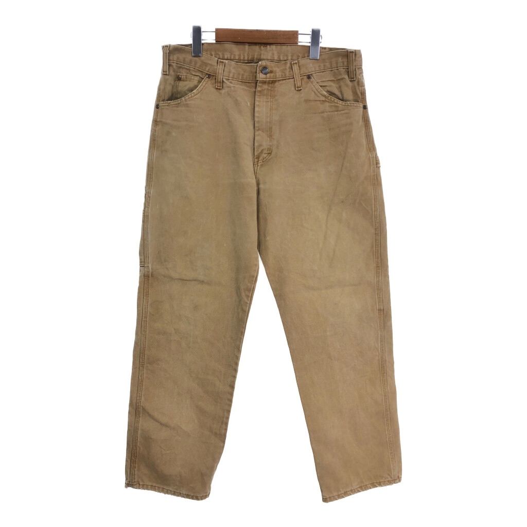 Dickies ディッキーズ ダック ペインターパンツ ライトブラウン (メンズ W33 L31相当) 中古 古着 T0617 1円スタート拍卖