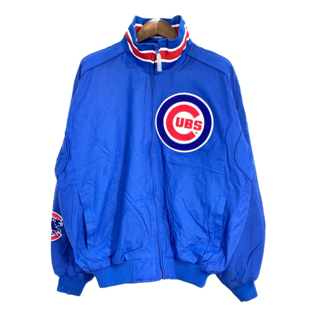 Majestic マジェスティック MLB シカゴ・カブス スタジアムジャケット プロチーム ブルー (メンズ L) 中古 古着 T1970 1円スタート拍卖