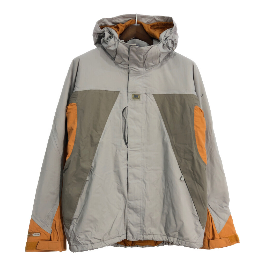00年代 HELLY HANSEN ヘリーハンセン マウンテンパーカー アウトドア ベージュ (メンズ L) 中古 古着 T1803 1円スタート拍卖