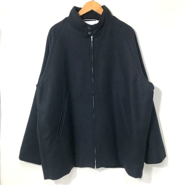 ATON 7074635 SUPER 160S DOUBLE SAXONY HARRINGTON JACKET ハリントンジャケット メンズ 06 ブラック エイトン アウター A3755◆拍卖