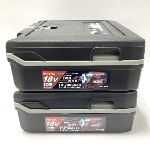 マキタ makita 18V 充電式インパクトドライバ TD173DGXAR オーセンティックレッド 2台セット 未使用 限定色 フルセット 純正品 ≡DT6695拍卖