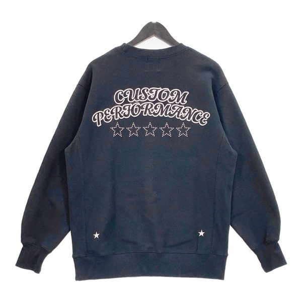 M&M CUSTOM PERFORMANCE エムアンドエム クルーネック スウェット トレーナー HEAVY SWEAT 裏起毛 メンズ ブラック トップス DM17020■拍卖