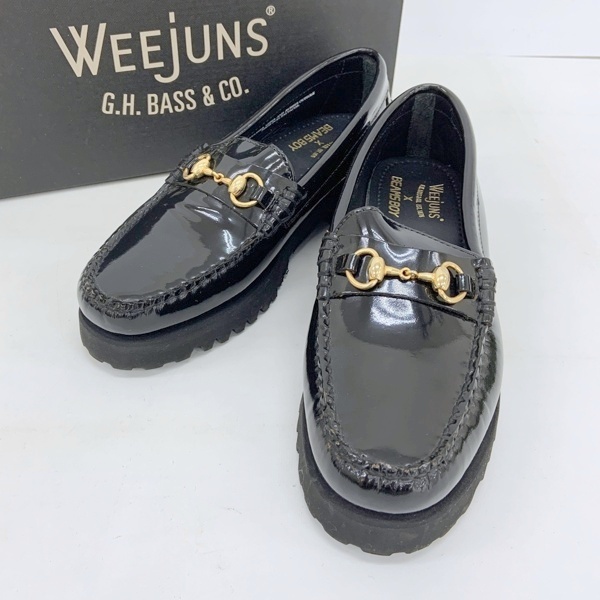 G.H.Bass BEAMS BOY ジーエイチバス ビームスボーイ ビットローファー シューズ BA41830 厚底 レディース US6.5 ブラック 靴 DF17116■拍卖