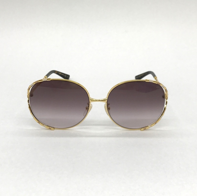 GUCCI サングラス 美品 GG0595S アイウェア メガネ ラウンド UV対策 ドライブ アウトドア カジュアル レディース グッチ 服飾小物 B13373◆拍卖