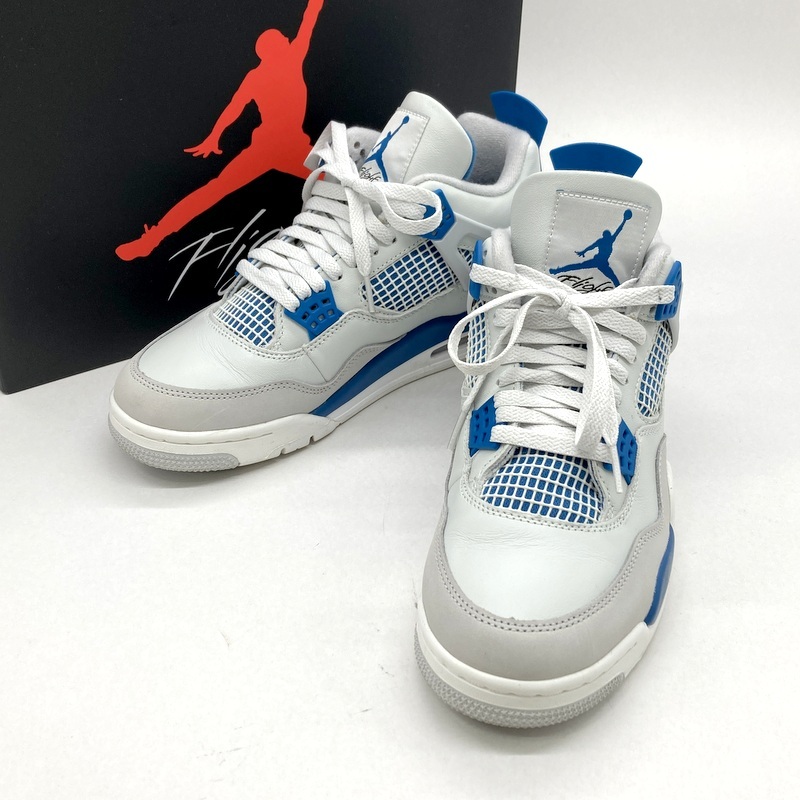 NIKE ナイキ スニーカー AIR JORDAN 4 RETRO FV5029-141 シューズ エアジョーダン4 カジュアル メンズ 27.5cm グレー ブルー 靴 B15040◆拍卖