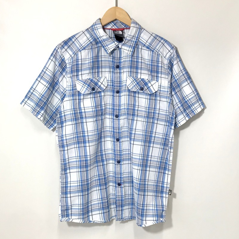 THE NORTH FACE チェックシャツ NT01125 タータン チェック 半袖 カジュアル シャツ ボタン Sサイズ ザノースフェイス トップス A10480◆拍卖
