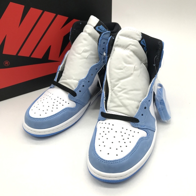 Nike スニーカー Air Jordan 1 High OG University Blue 555088-134 箱付き タグ付き エアジョーダン1 ハイ OG 28cm ナイキ 靴 B13073◆拍卖