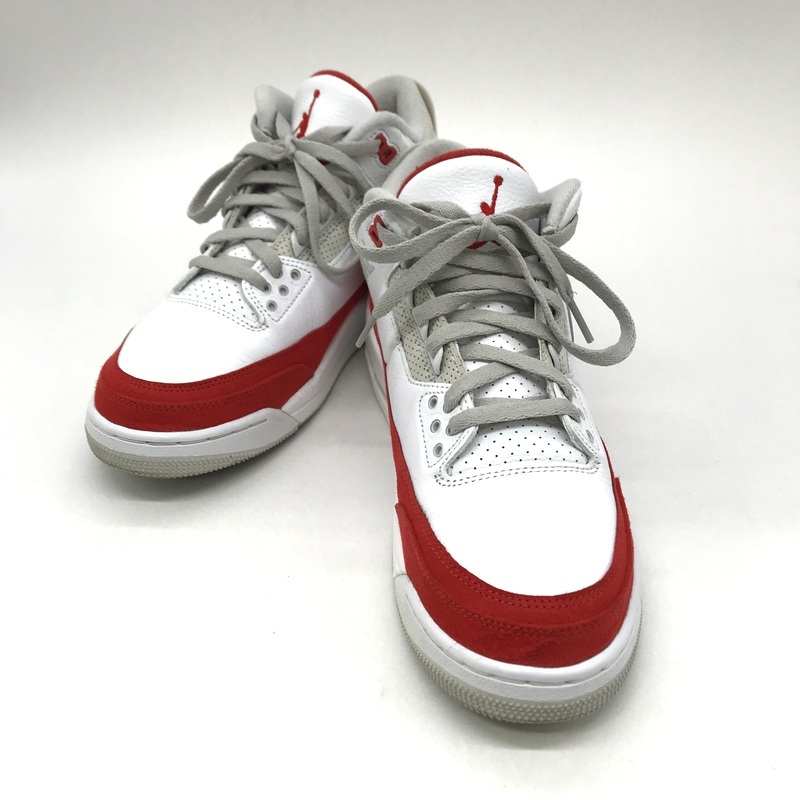 Nike Air Jordan 3 Retro CJ0939-100 エアジョーダン3 レトロ ティンカー ホワイト ユニバーシティレッド 27.5cm ナイキ 靴 B13419◆拍卖
