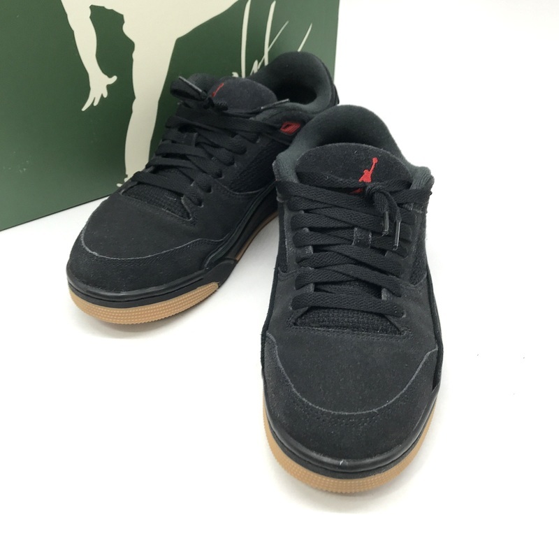 Nike スニーカー Jordan Flight Court Black Gum HF3255-001 箱付 タグ付 ジョーダン フライトコート 27.5cm ブラック ナイキ 靴 B13424◆拍卖