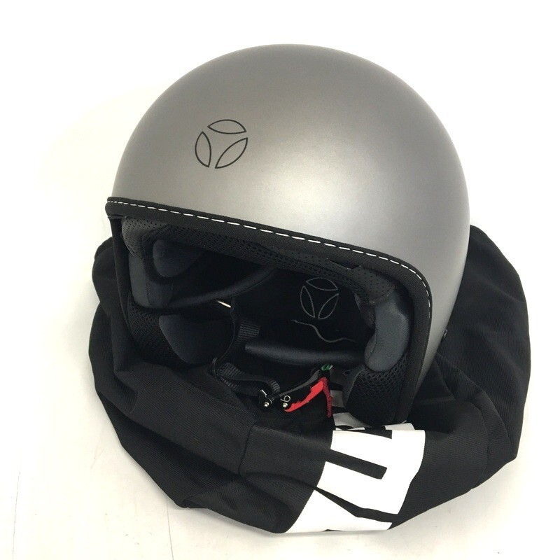 MOMO DESIGN Eagle Pure ジェットヘルメット 除菌消臭済 サイズ表記無 M~Lサイズ相当 マットシルバー オートバイ バイク用品 ◇TA3487拍卖