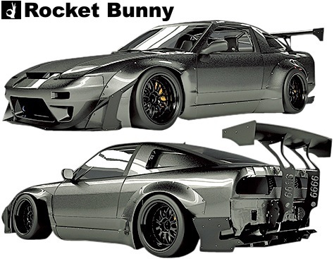 【M's】ニッサン 180sx/240sx RPS13 (1991y-1998y) Rocket Bunny エアロキット Ver.2 (FB+S+RD) 3点 FRP TRA京都 ロケットバニー ロケバニ拍卖
