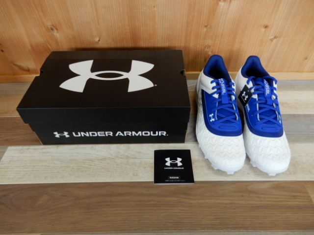 未使用 UNDER ARMOUR UA リードオフ ロー ラバー モールド 3.0 ベースボール メンズ 3027447 28cm 外箱折れ有 激安1円スタート拍卖