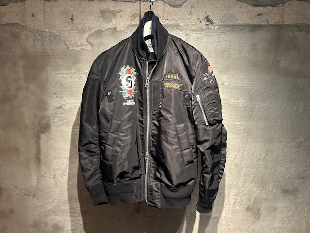 ♪送料無料★sacai × UNDERCOVER★名作コラボ★ドッキング レイヤード ブルゾン★Docking MA-1 Flight Jacket★20-02444M★黒×黒★1(S)♪拍卖