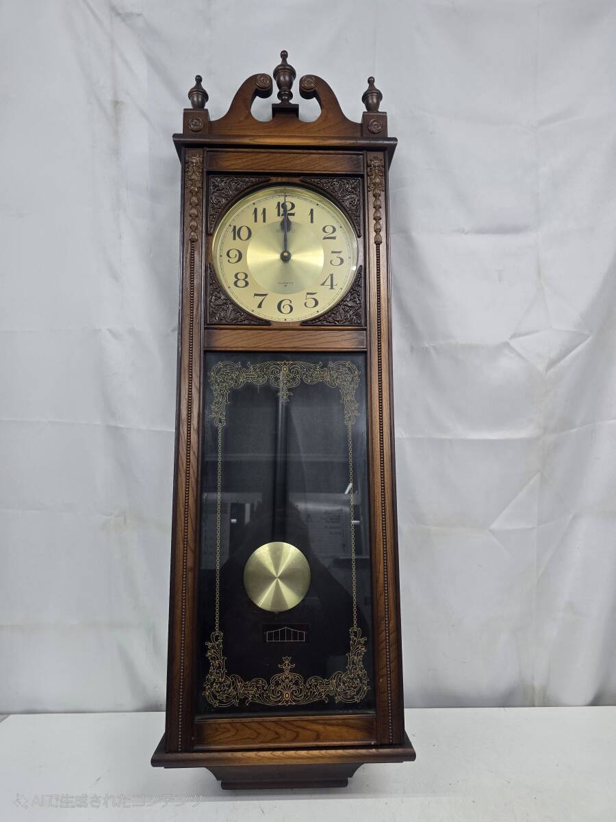 ■5345■ SEIKO PQ814B ボンボン時計 柱時計拍卖