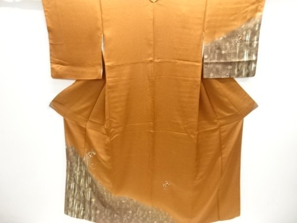 ys7560191; 宗sou 変わり縞に草花摸様刺繍訪問着【着】拍卖