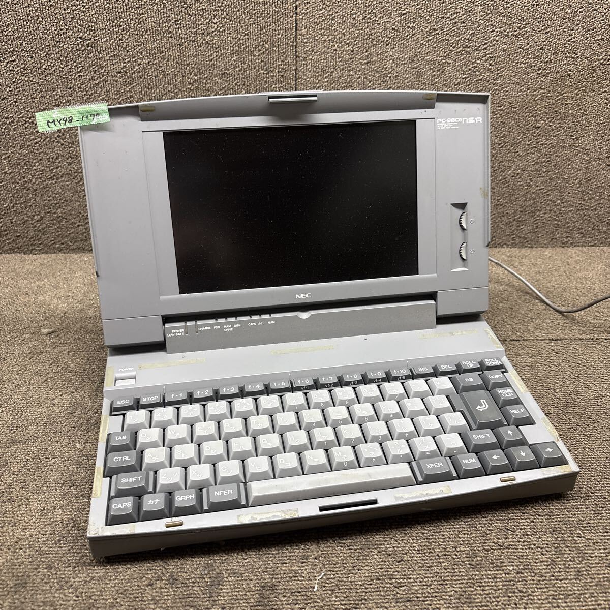 MY98-1170 激安 PC98 ノートブック NEC 98noteNS/R PC-9801NS/R 起動ランプ確認済み ジャンク 同梱可能拍卖
