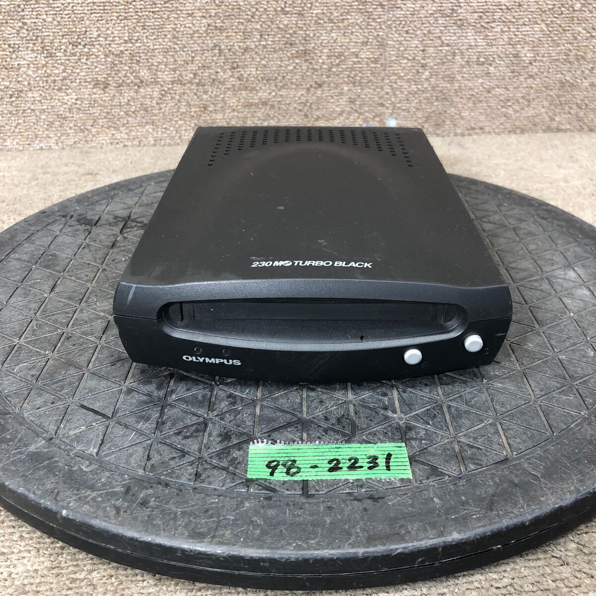 98-2231 激安 レトロPC パーツ 外付け MOドライブ 230MB OLYMPUS オリンパス 230MO TURBO BLACK MOS332S 動作未確認 ジャンク拍卖