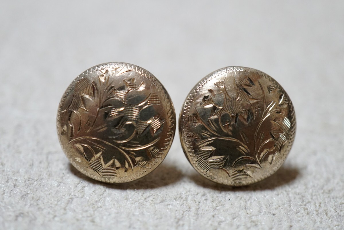 1542 シルバー イヤリング 両耳揃い ヴィンテージ アクセサリー SILVER刻印 シルバージュエリー 装飾品拍卖