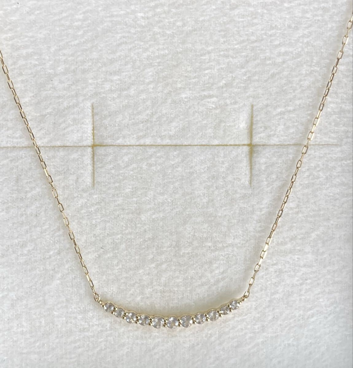 新品 正規品 4℃ ヨンドシー ネックレス ◎プレゼント 仕様◎k10 ゴールド ダイヤモンド イエローゴールド 箱 紙袋 リボン 拍卖