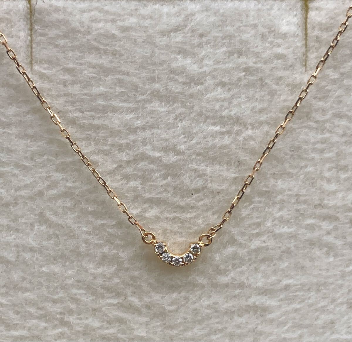 新品 正規品 AHKAH アーカー ネックレス 箱紙袋リボン ティナ U ダイヤモンド プレゼント ギフト拍卖