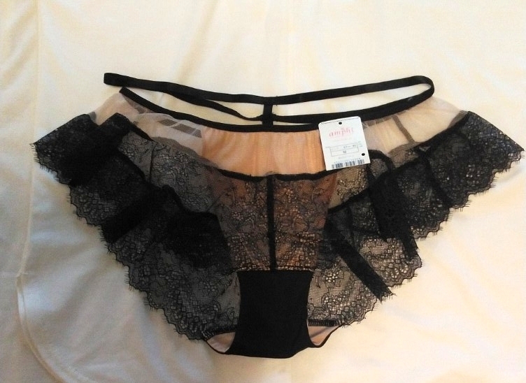 アンフィ レースフレアショーツ新品未使用 Mサイズ ワコール ブラック拍卖